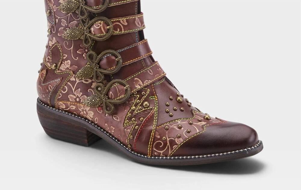 NEW L'ARTISTE women's rodeha bootie in brown